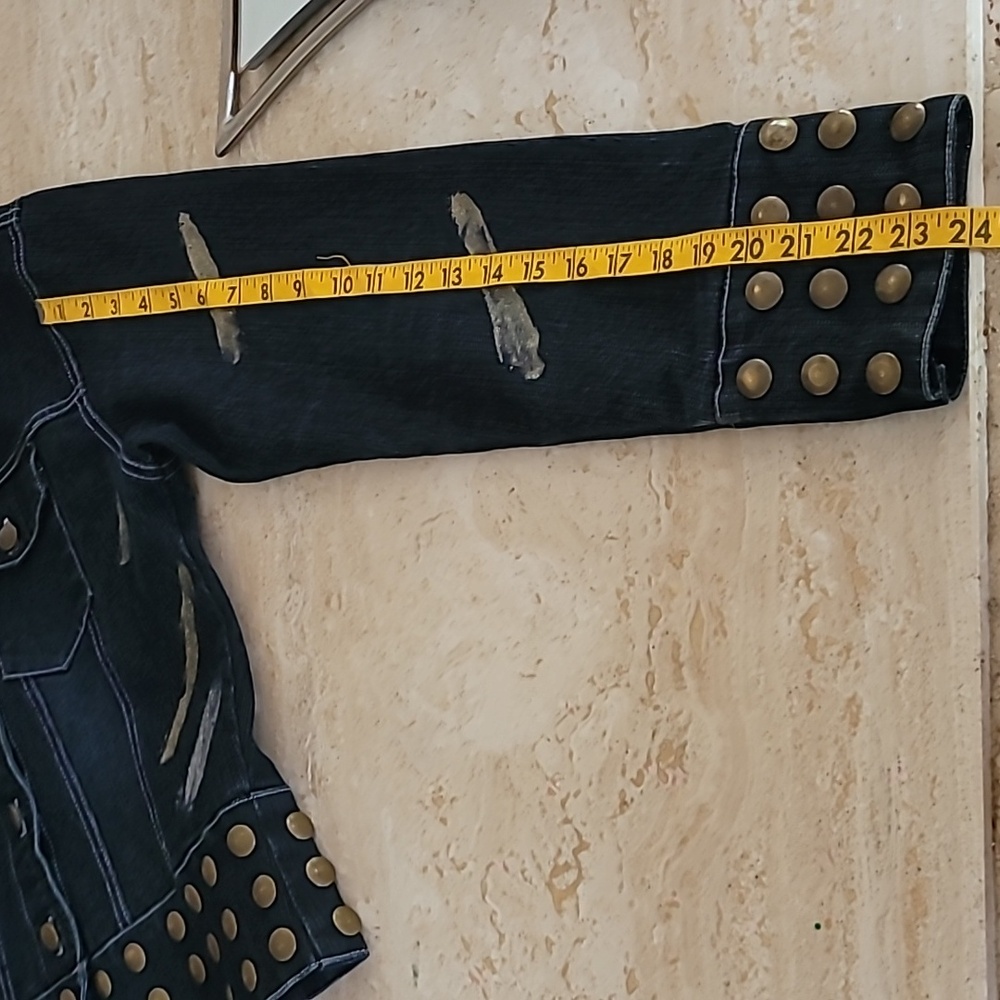 Vintage Denim Studded Jacket - Picture 12 of 16